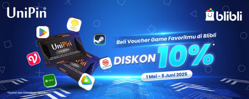 Voucher Game & Streaming Diskon 10% Cuma di Blibli!